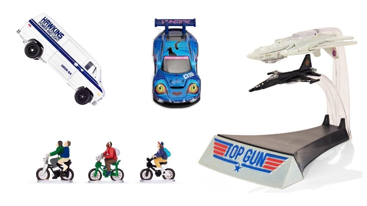 Exclusivas de Hot Wheels SDCC inspiradas en 'KPop Demon Hunters', 'Stranger Things' y 'Top Gun'