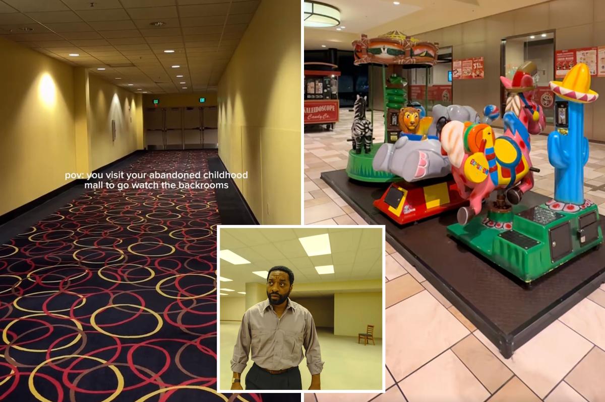 Los espeluznantes pasillos del centro comercial Puente Hills Mall son el lugar perfecto para ver 'Backrooms' para los fanáticos del terror