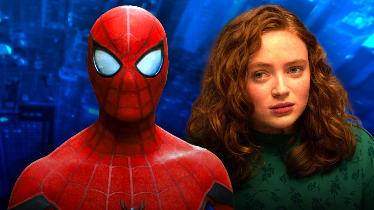 Spider-Man alongside Sadie Sink.