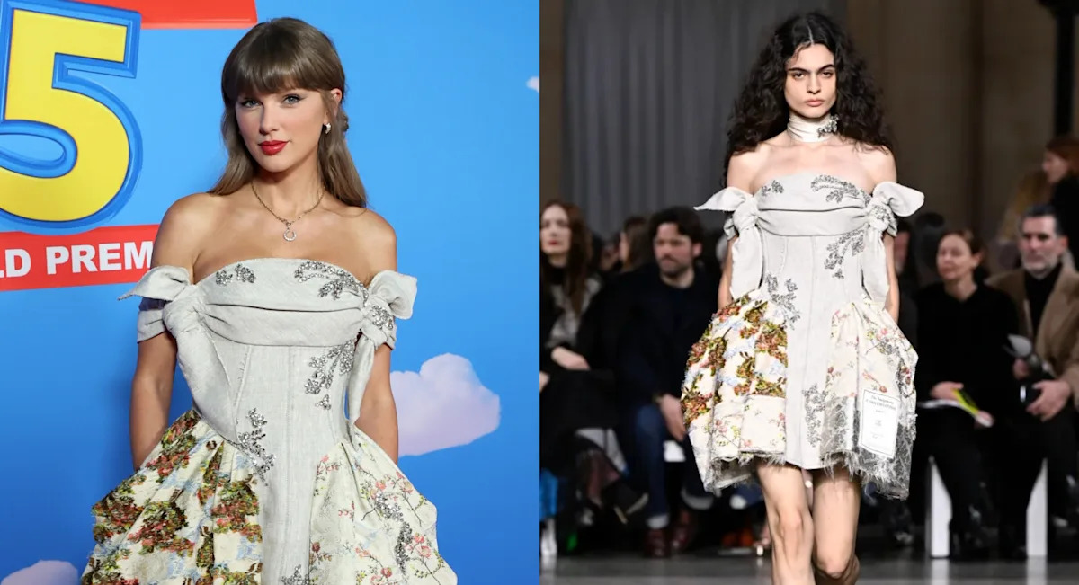 Taylor Swift lleva la fantasía de Erdem a la alfombra roja